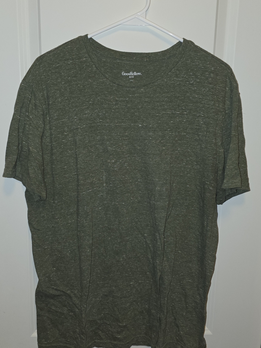 Goodfellow & Co Olive Green Heather Short Sleeve Crewneck Tee